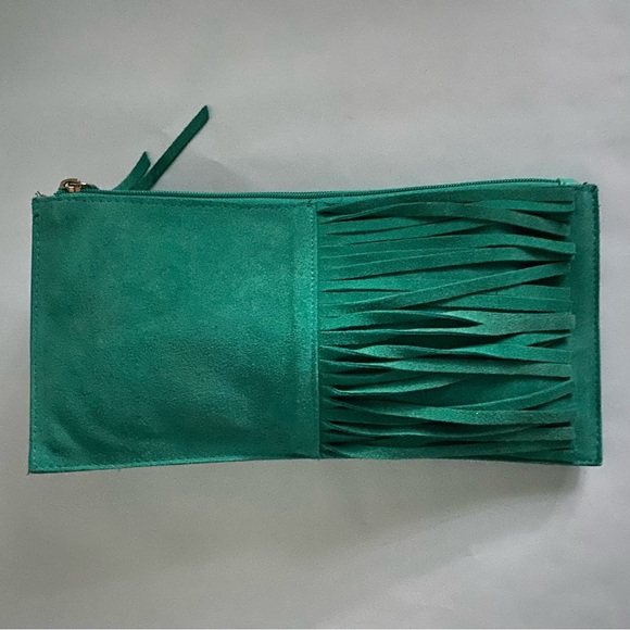 xSOLDx Teal Boho Clutch Bag by Limited, mini purse - Picture 2 of 4